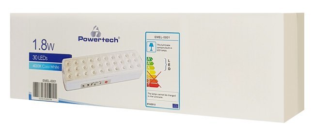 POWERTECH LED φωτιστικό εκτάκτου ανάγκης, 1800mah, λευκό - Image 4