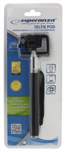 ESPERANZA selfie stick EMM107 για smartphone & action camera, μαύρο - Image 4