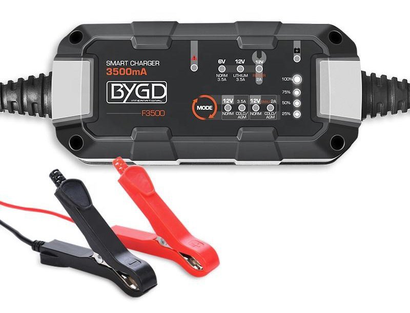 BYGD φορτιστής & συντηρητής μπαταρίας αυτοκινήτου F3500, 6-12V/3.5A