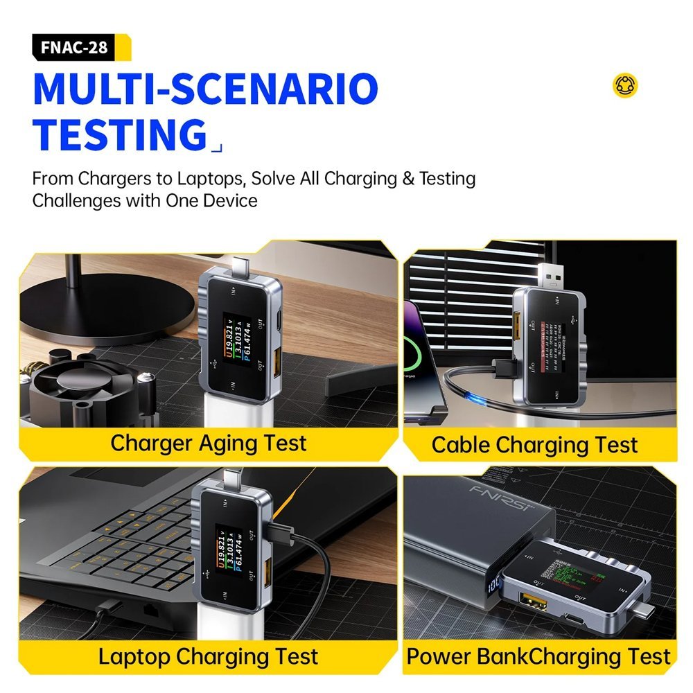IRSI USB tester fortisis AC-28, USB & USB-C Tester 6