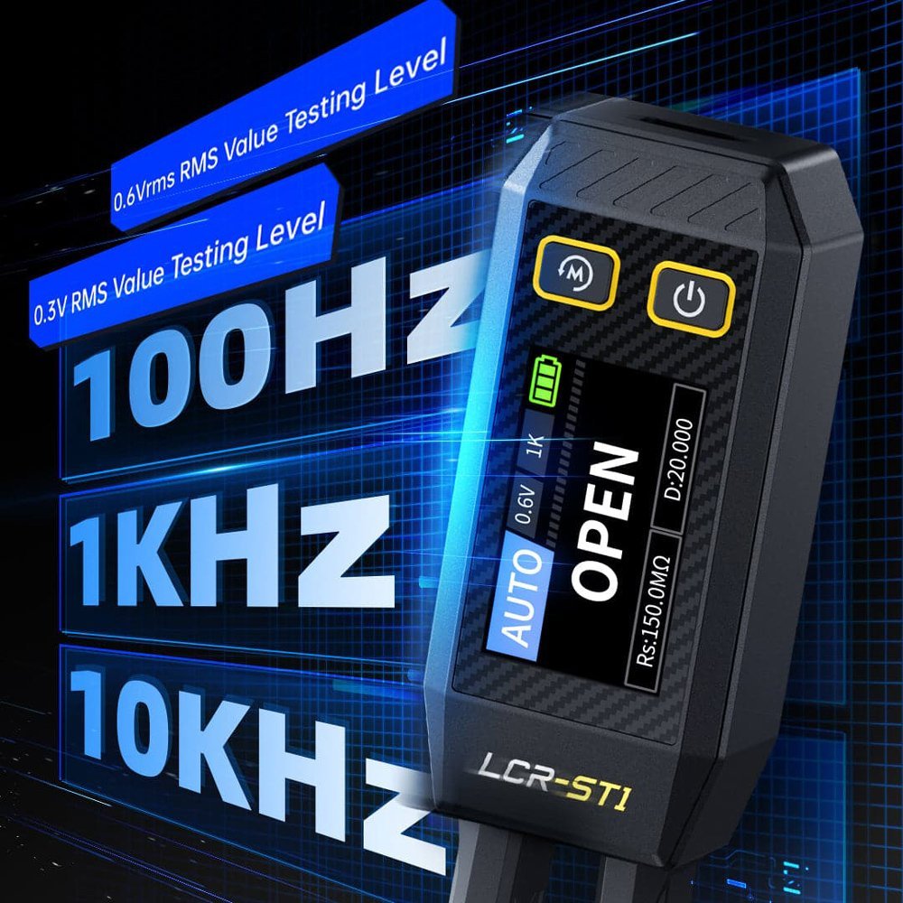 FNIRSI ψηφιακό LCR/SMD/ESR tester LCR-ST1, επαναφορτιζόμενο - Image 3