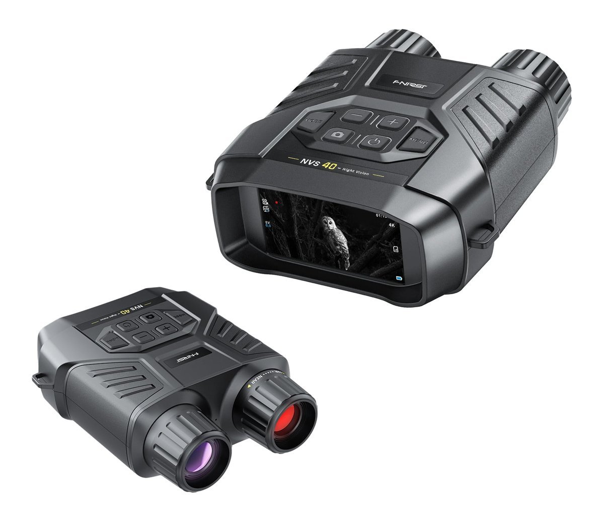FNIRSI ψηφιακά κιάλια NVS-40 με νυχτερινή όραση, 6x zoom, 4K/36MP, μαύρα