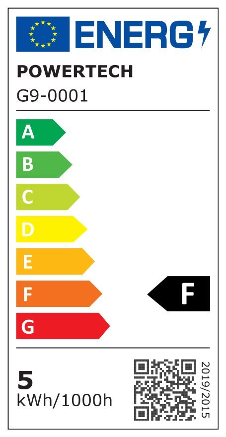 POWERTECH LED λάμπα G9-0001 5W, 4000K, G9, 450lm, RC - Image 2