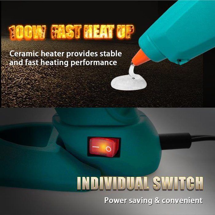 PROSKIT πιστόλι θερμοκόλλησης σιλικόνης GK-392B, 100W, 193 °C - Image 4