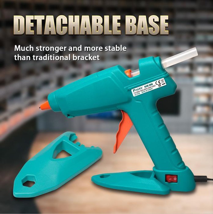 PROSKIT πιστόλι θερμοκόλλησης σιλικόνης GK-392B, 100W, 193 °C - Image 5