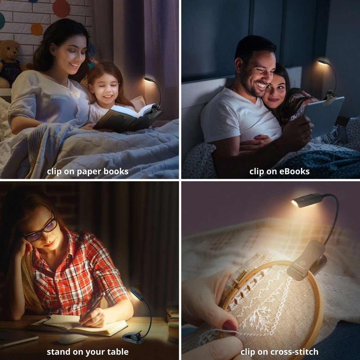 GLOCUSENT LED φακός διαβάσματος GLCSNTBL101B, επαναφορτιζόμενος, έως 45lm, μαύρος - Image 5