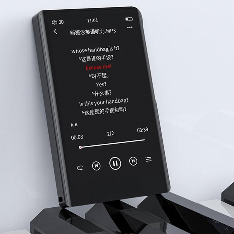 MP3 player I9 me othoni afis 3.8", 16GB, BT, 1000mAh, mayro 3