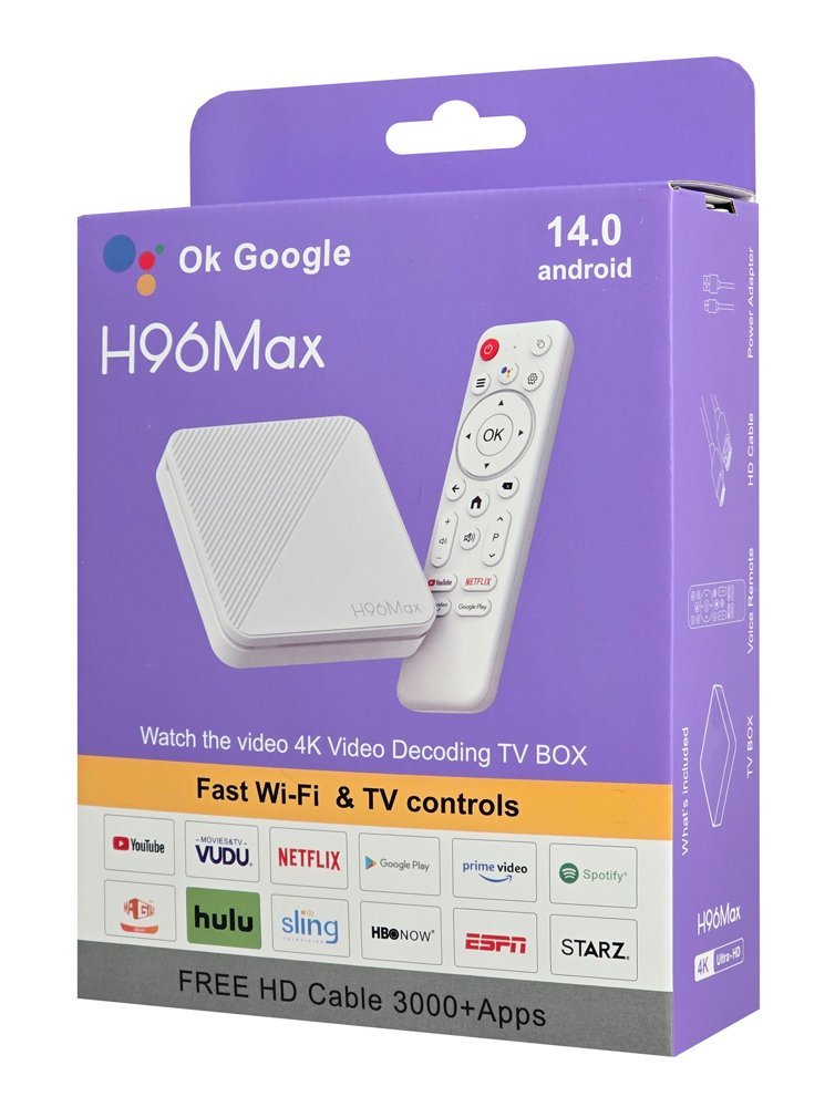 TV Box H313, 4K, 2/16GB, WiFi 6, Bluetooth, Android 14 3
