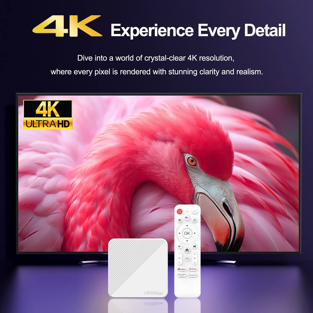 TV Box H313, 4K, 2/16GB, WiFi 6, Bluetooth, Android 14 4