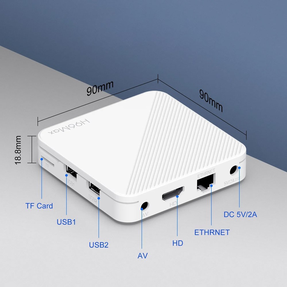 TV Box H313, 4K, 2/16GB, WiFi 6, Bluetooth, Android 14 9