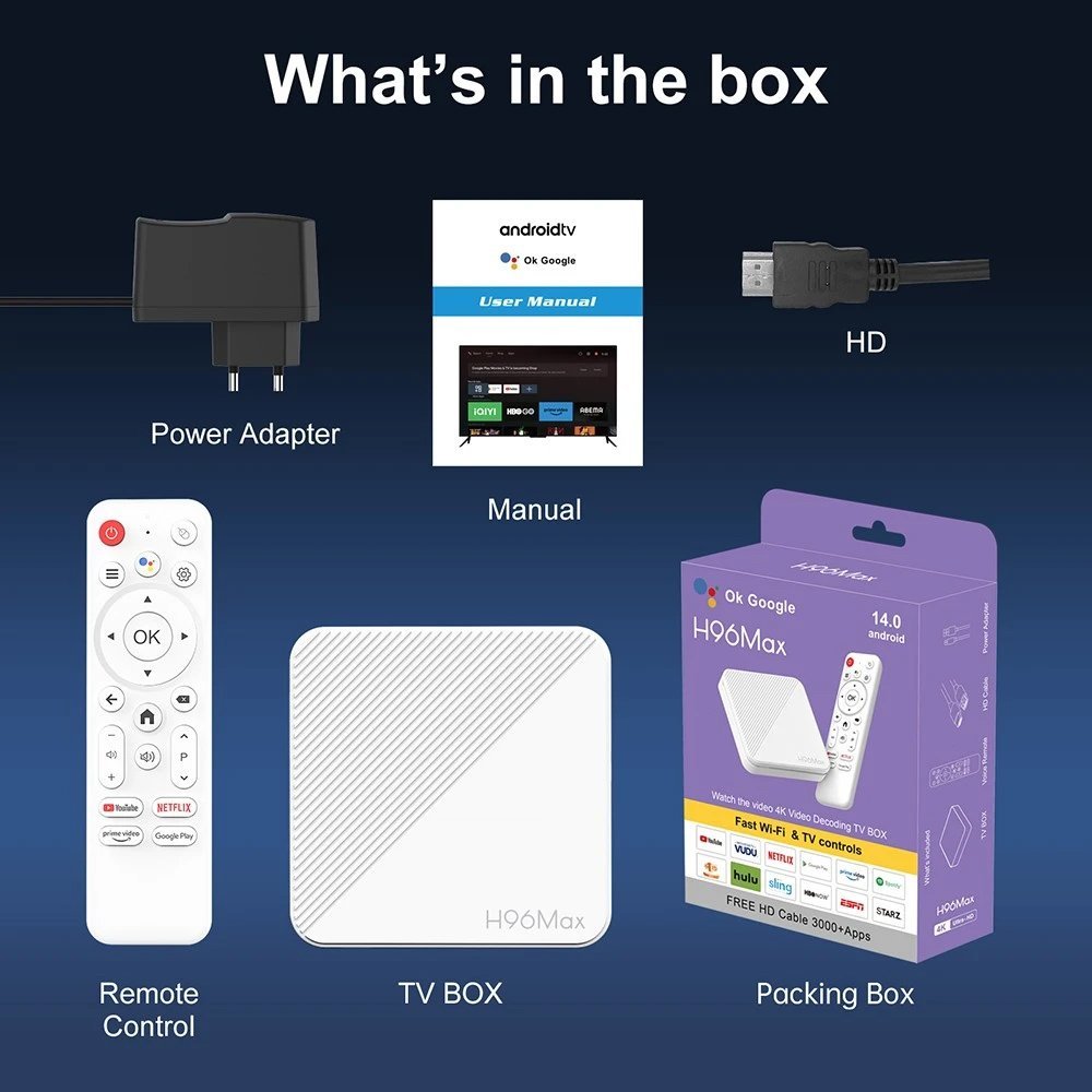 TV Box H313, 4K, 2/16GB, WiFi 6, Bluetooth, Android 14 11