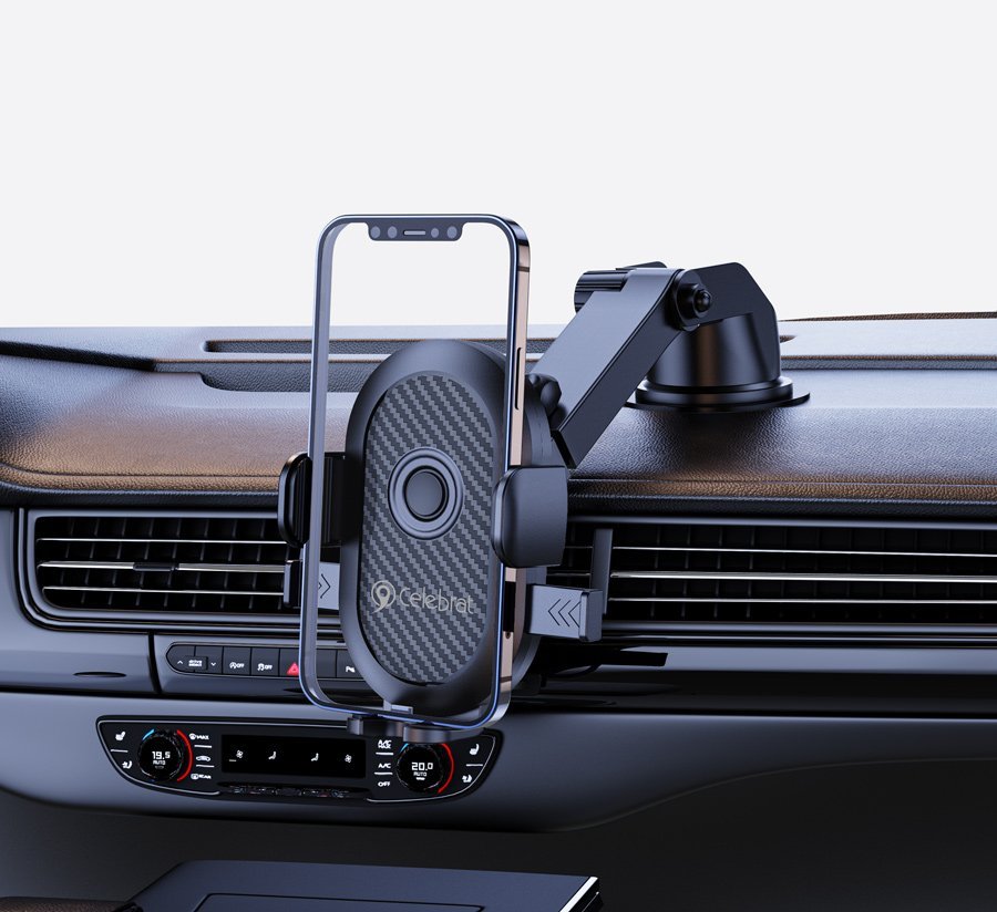 CELEBRAT βάση smartphone αυτοκινήτου HC-02 για ταμπλό, μαύρη - Image 2