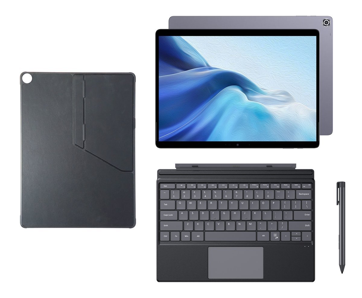 CHUWI tablet Hi10 Max με πληκτρολόγιο/στυλό αφής/θήκη, 12.9", 12/512GB, Windows 11 Pro, 4800mAh, γκρι