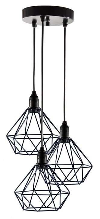 trifoto fotistiko orofis, E27, F20, metalliko, mayro E27