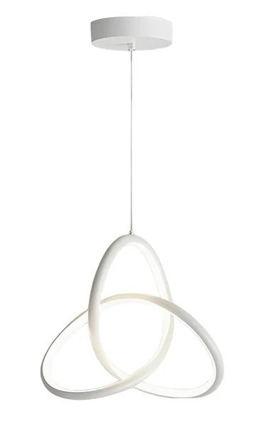 POWERTECH LED φωτιστικό οροφής HLL-0121, 15W, 4000K, Φ22cm x 1m, λευκό