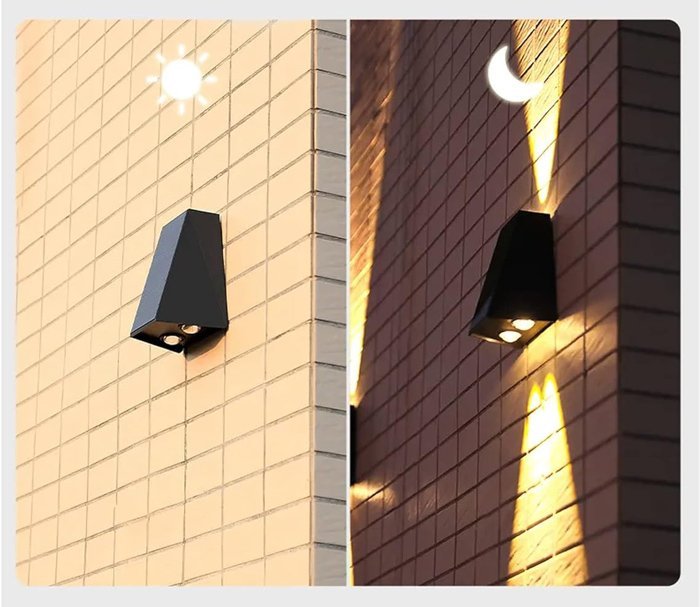 POWERTECH LED ηλιακό φωτιστικό τοίχου HLL-0129, 1.5W, 6500K, 1300mAh - Image 3