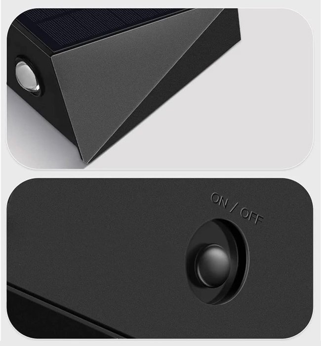 POWERTECH LED ηλιακό φωτιστικό τοίχου HLL-0129, 1.5W, 6500K, 1300mAh - Image 4