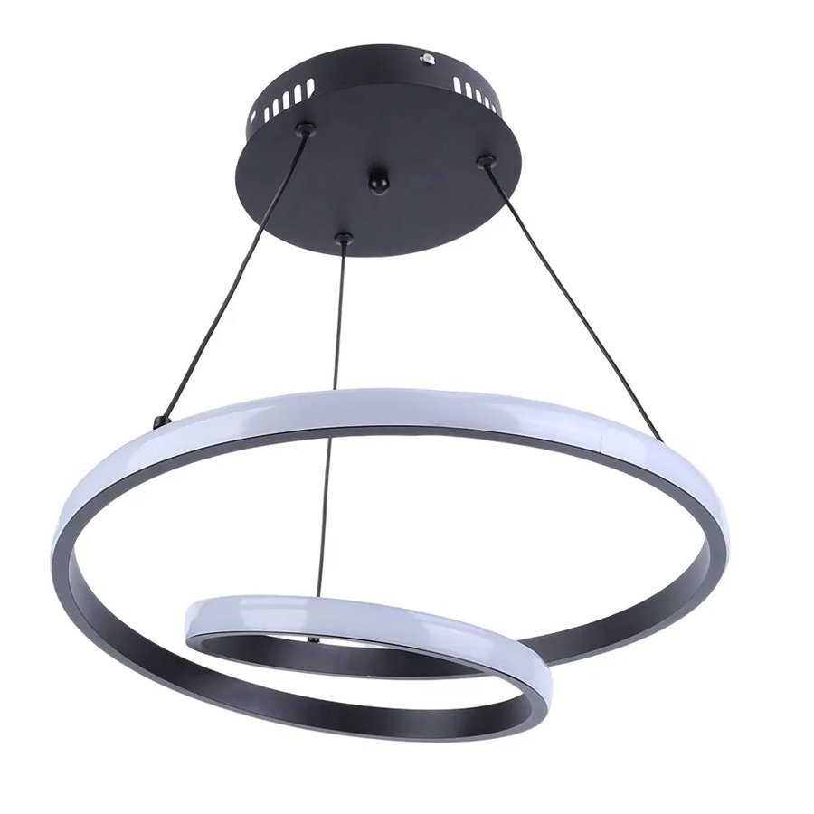 LED fotistiko orofis, 25W, 4000K, F40cm, 1m, mayro A Ensomatomeno LED
