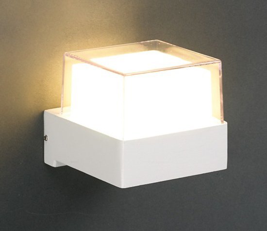 POWERTECH LED φωτιστικό τοίχου HLL-0156, 7W, 4000K, 560lm, IP65, λευκό - Image 2