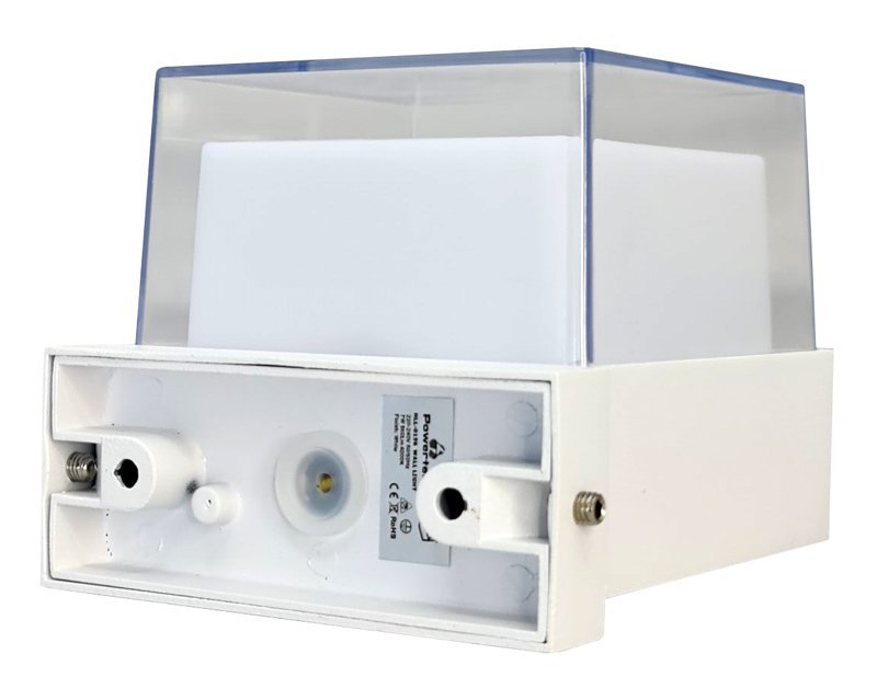 POWERTECH LED φωτιστικό τοίχου HLL-0156, 7W, 4000K, 560lm, IP65, λευκό - Image 3