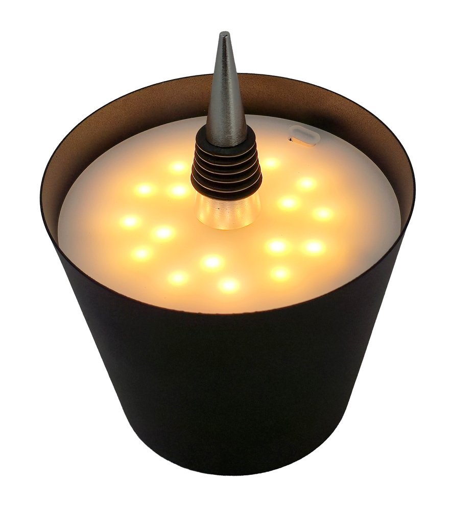 POWERTECH LED φωτιστικό για μπουκάλι HLL-0197, ρυθμιζόμενο, επαναφορτιζόμενο, μαύρο - Image 4