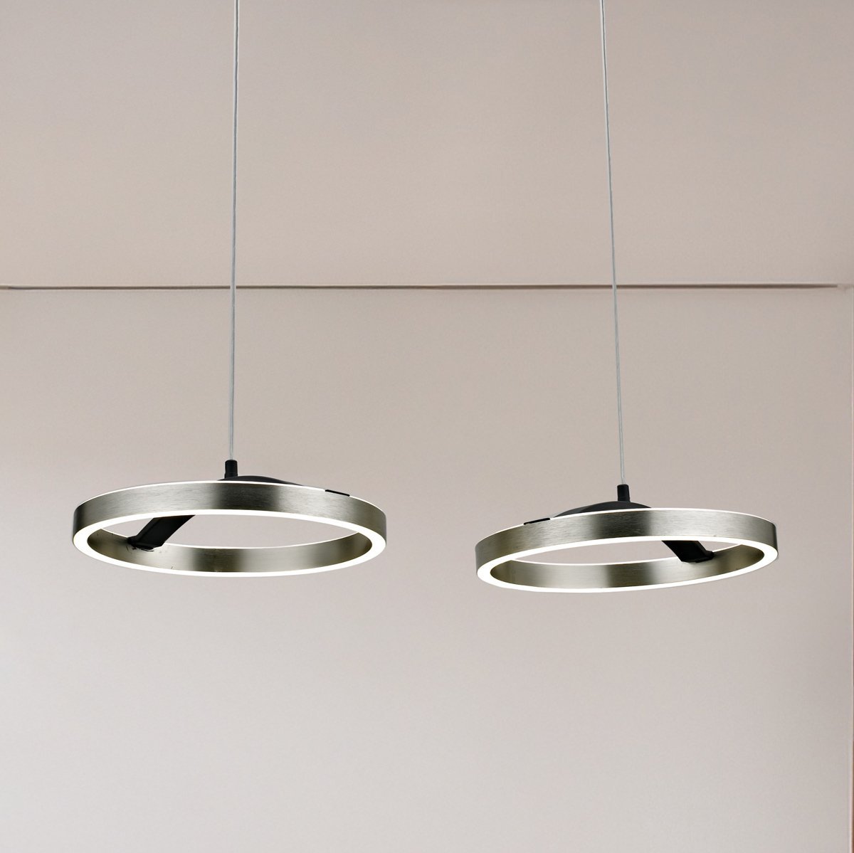 POWERTECH LED φωτιστικό οροφής HLL-0203, 42W, 4000K, 70x30x120cm, ασημί/μαύρο - Image 2