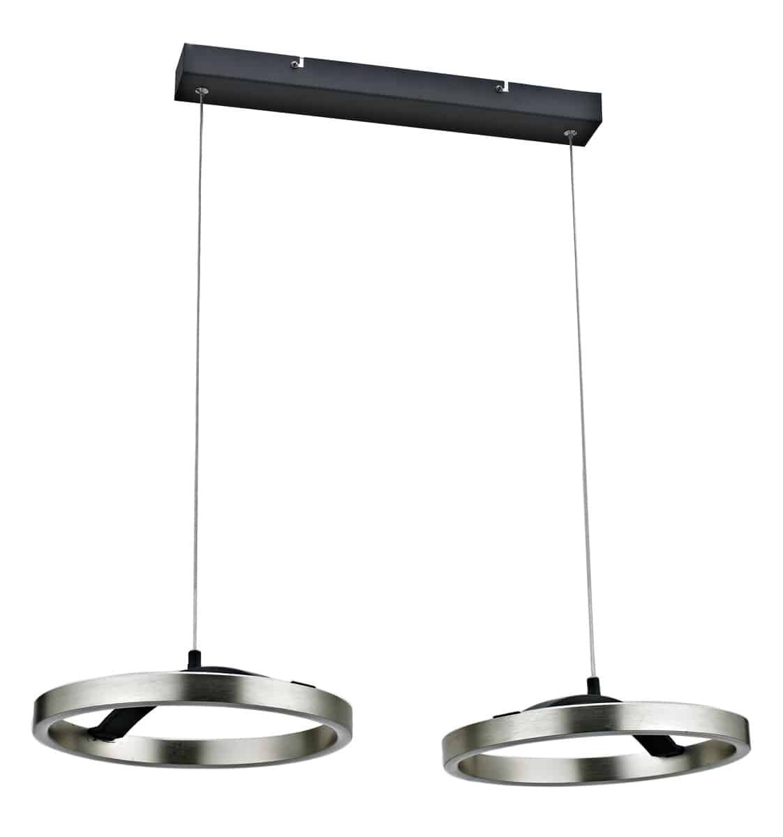 POWERTECH LED φωτιστικό οροφής HLL-0203, 42W, 4000K, 70x30x120cm, ασημί/μαύρο