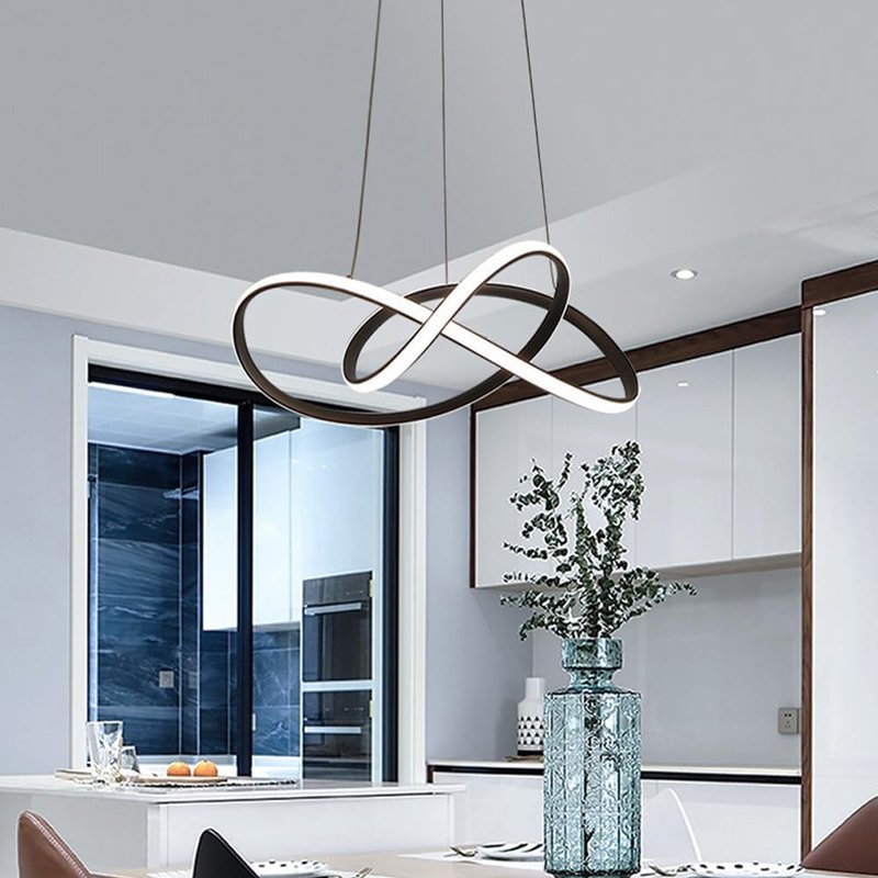 POWERTECH LED φωτιστικό οροφής HLL-0207, 48W, 4000K, Φ50cm x 120cm, μαύρο - Image 3