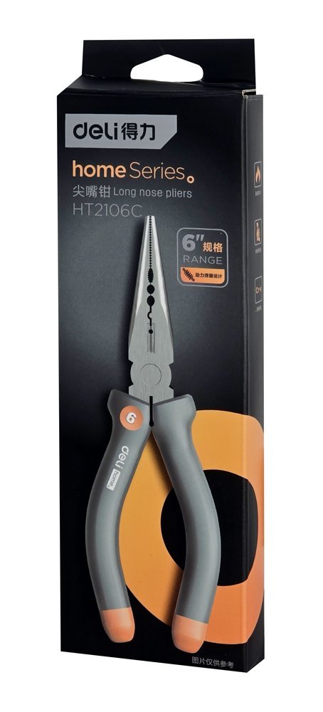 DELI μυτοτσίμπιδο HT2106C με αντιολισθητικές λαβές, 170mm - Image 4