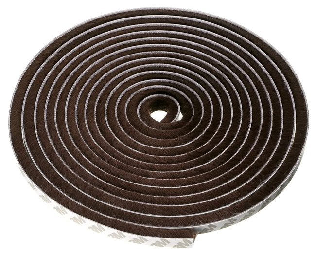 HOME USE Αυτοκόλλητη μονωτική ταινία HUH-0086 για παράθυρα, 7x6mm, 5m, καφέ