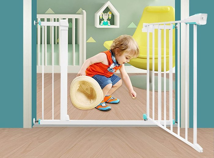 C-TECH προστατευτική πόρτα για παιδιά HUH-0118, 67-74cm, λευκή - Image 2