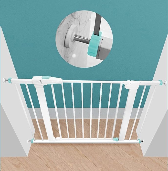 C-TECH προστατευτική πόρτα για παιδιά HUH-0118, 67-74cm, λευκή - Image 4