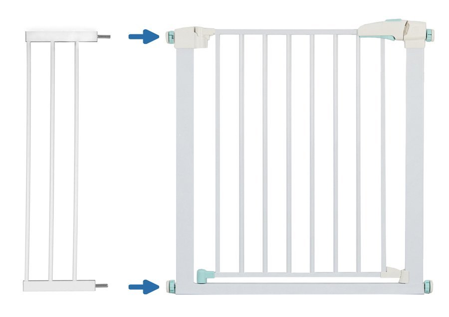 C-TECH προέκταση προστατευτικής πόρτας HUH-0121, μεταλλική, 21cm, λευκή - Image 2