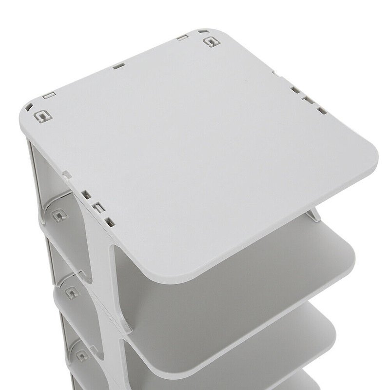 HOME USE παπουτσοθήκη HUH-0154, 4 θέσεων, 24.5x26.5x45cm, γκρι - Image 4