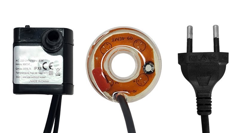 HOME USE διακοσμητικό συντριβάνι HUH-0169, φωτιζόμενο, 22x22x29cm - Image 4