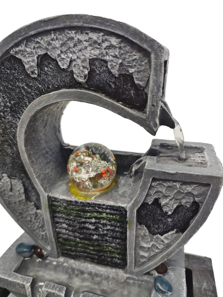 HOME USE διακοσμητικό συντριβάνι HUH-0174, φωτιζόμενο, 30x23x40cm - Image 3