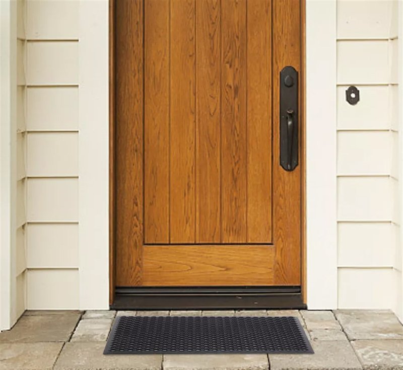 HOME USE πατάκι εισόδου HUH-0210, αντιολισθητικό, καουτσούκ, 90x60cm, 8mm πάχος, μαύρο - Image 2