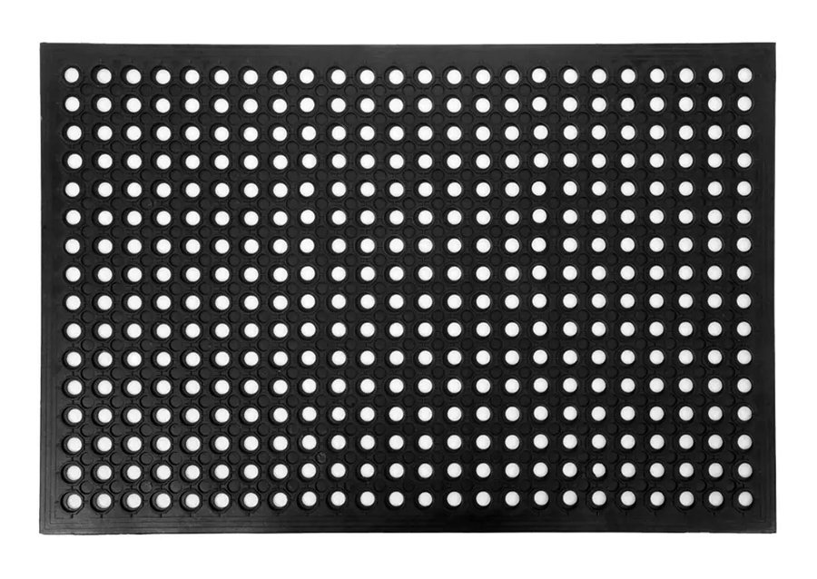 HOME USE πατάκι εισόδου HUH-0210, αντιολισθητικό, καουτσούκ, 90x60cm, 8mm πάχος, μαύρο