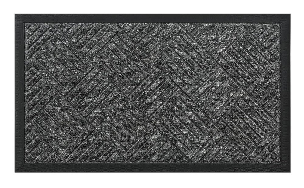 HOME USE πατάκι εισόδου HUH-0212, αντιολισθητικό, 60x40cm, 5mm πάχος, γκρι