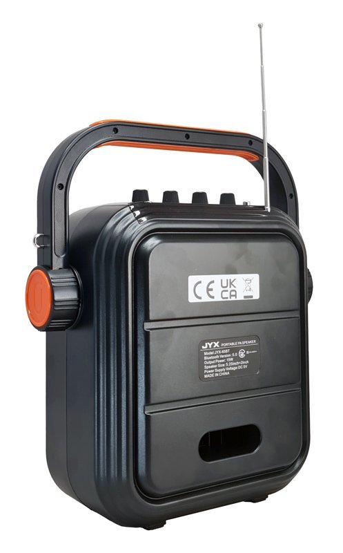JYX φορητό ηχείο 65BT με 2x μικρόφωνα & ασύρματο χειριστήριο, 30W, 4400mah, μαύρο - Image 3