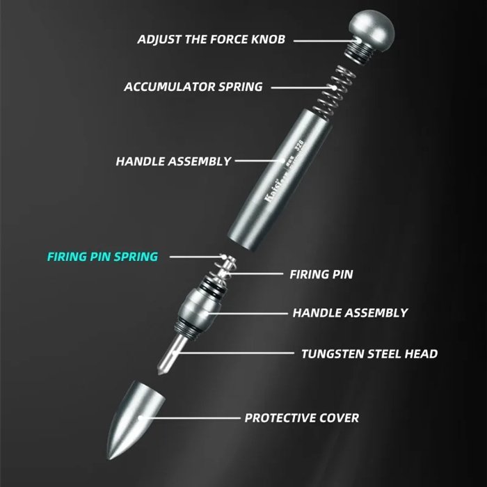 KAISI εργαλείο θραύσης τζαμιών KAI-GLBREAKER, 116mm - Image 4