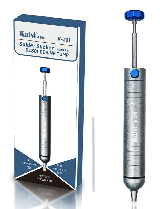 KAISI desoldering pump K-331, μεταλλικό, 173mm - Image 6