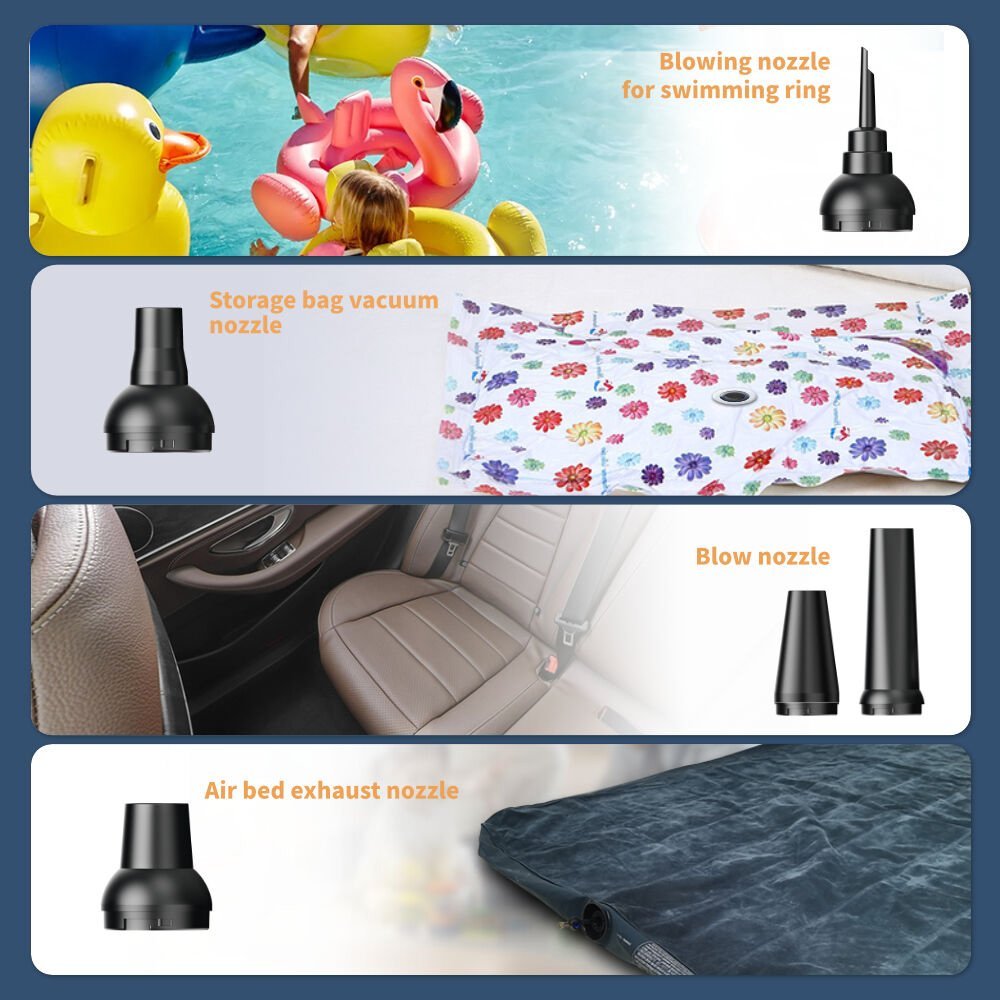 KINZIR 2 σε 1 σκουπάκι χειρός & air duster AD51, 180W, 4000mAh, μαύρο - Image 8
