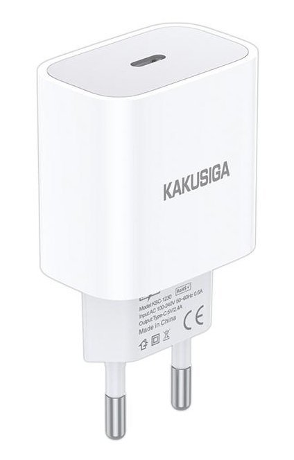 KAKUSIGA φορτιστής τοίχου KSC-1230, USB-C, 2.4A, λευκός