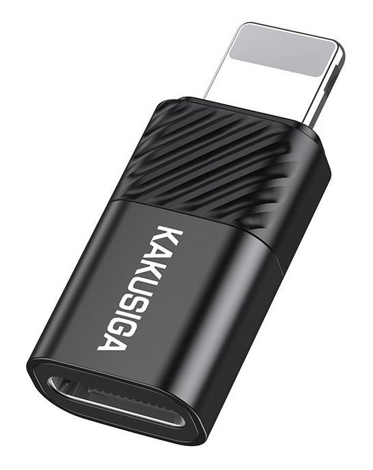 KAKUSIGA αντάπτορας Lightning σε USB-C KSC-1408, 480Mbps, 2A, μαύρος