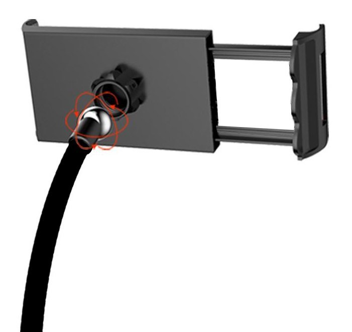 KAKUSIGA επιτραπέζια βάση smartphone/tablet KSC-463, μαύρη - Image 3