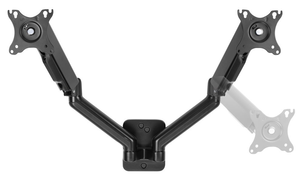 BRATECK επιτοίχια βάση για 2x οθόνες LDA32-114, 17-32", έως 9kg - Image 2