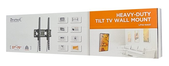 BRATECK επιτοίχια βάση τηλεόρασης LP42-64AT, 37-75", έως 75kg, οριζόντια - Image 8