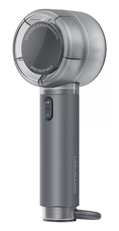 USAMS φορητός ανεμιστήρας LU01 με 5 ταχύτητες, 2000mAh, μαύρος