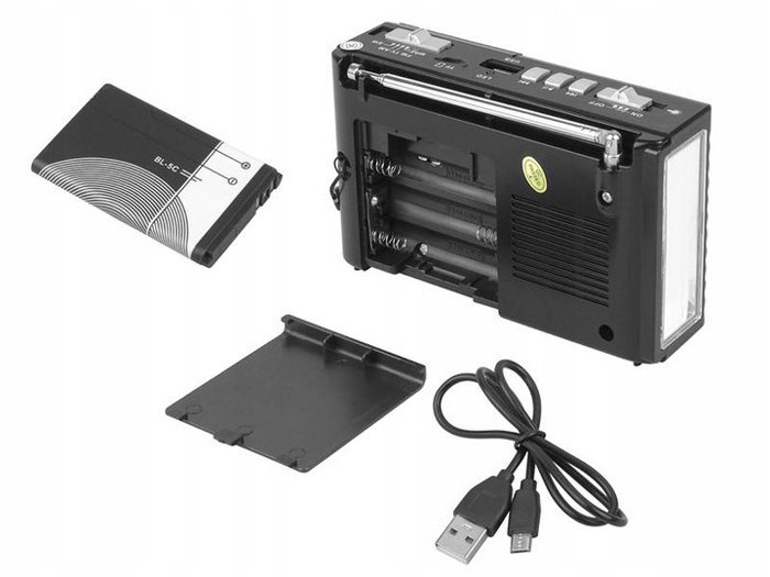 forito radiofono & icheio MK-918 me fako, USB/TF/AUX, mayro Radiofono 3
